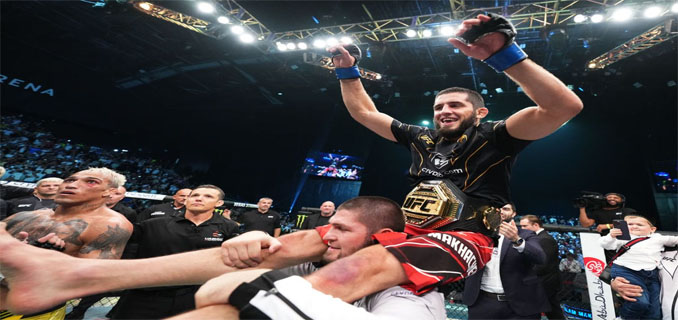 Islam Makhachev Rebut Sabuk Juara Kelas Welter UFC