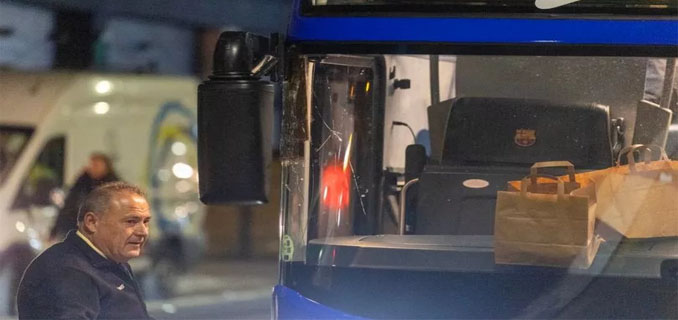 Kepolisian Inggris Selidiki Serangan Bus Barcelona Jelang Laga vs Chelsea