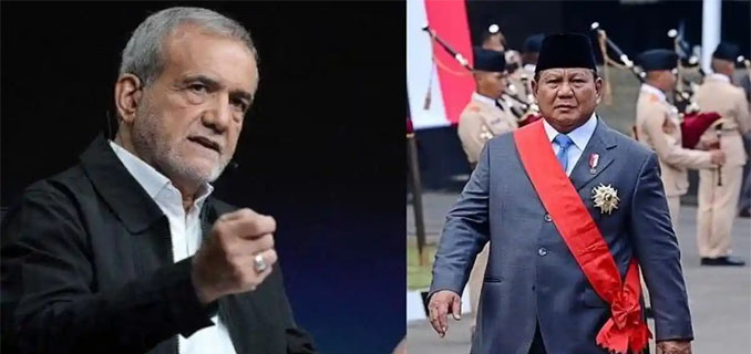 Presiden Iran Masoud Pezeshkian Undang Prabowo Subianto ke Teheran