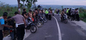 Satlantas Polres Tuban Amankan 21 Pelaku Balap Liar